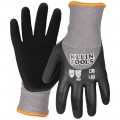 Klein Tools 60839 Winter Knit Dipped Gloves, Cut Level A4 Touchscreen, Large-