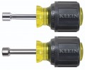 Klein Tools 610M Magnetic Stubby Nut Driver Set, 1-&amp;frac12;&amp;quot; shafts, 2 pieces-
