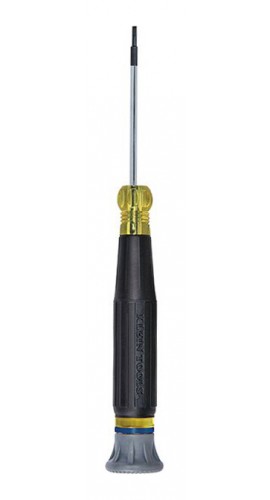 Klein Tools 614-2 Electronics Screwdriver with 1/16&amp;quot; slotted tip and 2&amp;quot; shank-