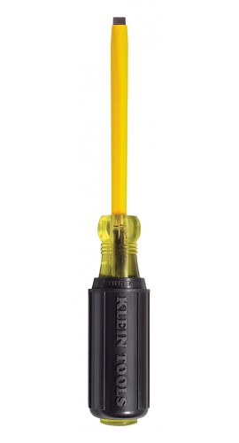 Klein Tools 620-6 Coated Screwdriver with 5/16&amp;quot; cabinet tip and 6&amp;quot; shank-