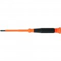 Klein Tools 6233INS Insulated Precision Screwdriver, #0 Phillips, 3-Inch Shank-