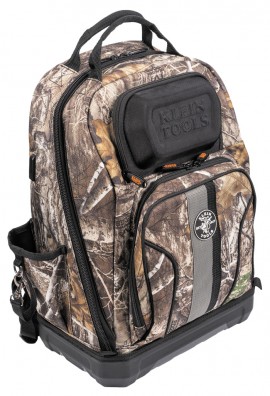 Klein Tools 62800BPCAMO Tradesman Pro&amp;trade; XL Tool Bag Backpack, 40 Pockets, Camo-