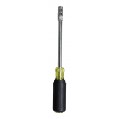 Klein Tools 65129 2-in-1 Hex Head Slide Drive Nut Driver, 6&quot; shank, 0.25 and 0.3125&quot;-