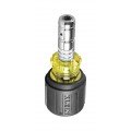 Klein Tools 65131 2-in-1 Hex Head Slide Drive Nut Driver, 1.5&quot; shank, 0.25 and 0.3125&quot;-