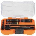 Klein Tools 65238 KNECT™ Essential Deep-Well Heavy-Duty Flip Socket Set, SAE 7-Piece-