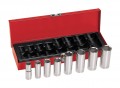 Klein Tools 65502 Deep Socket Wrench Set, 0.375&quot; drive, 8 pieces-