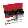 Klein Tools 65508 Socket Wrench Set, 0.375" drive, 20 pieces-