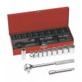 Klein Tools 65510 Socket Wrench Set, 0.5&quot; drive, 12 pieces-