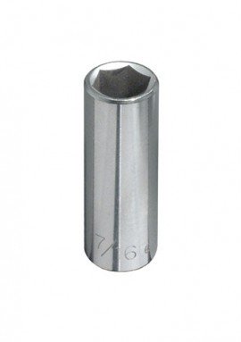 Klein Tools 65610 Deep 6-Point Socket, 0.25", 0.25" drive-