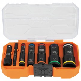 Klein Tools 65618 KNECT™ Flip-10 Heavy Duty Flip Impact Socket Set, SAE, 8-Piece-