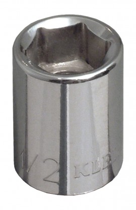 Klein Tools 65701 Standard 6-Point Socket, 0.4375&quot;, 0.375&quot; drive-