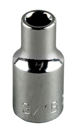 Klein Tools 65805 Standard 12-Point Socket, 0.75&quot;, 0.5&quot; drive-