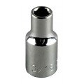 Klein Tools 65806 Standard 12-Point Socket, 0.8125", 0.5" drive-