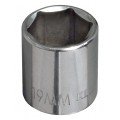 Klein Tools 65914 Metric 6-Point Socket, 14 mm, 0.375" drive-