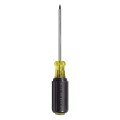 Klein Tools 660 Square Recess Screwdriver with #0 tip and 4&amp;quot; shank-