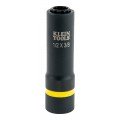 Klein Tools 66011 2-in-1 Impact Socket, 12-point, &amp;frac12; and &amp;frac38;&amp;quot;-