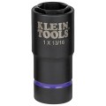 Klein Tools 66065 2-in-1 Impact Socket, 6-Point, 1 and 13/16-Inch-