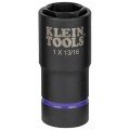 Klein Tools 66065 2-in-1 Impact Socket, 6-Point, 1 and 13/16-Inch-