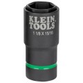 Klein Tools 66066 2-in-1 Impact Socket, 6-Point, 1-1/8 and 15/16-Inch-