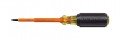 Klein Tools 661-4-INS Insulated Square-Tip Screwdriver, #1, 4&quot; shank-