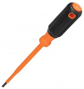 Klein Tools 6816INS Insulated Screwdriver, &lt;sup&gt;3&lt;/sup&gt;&amp;frasl;&lt;sub&gt;16&lt;/sub&gt;&amp;quot; cabinet tip, 6&amp;quot; round shank-