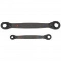 Klein Tools 68216 4-in-1 Ratcheting Wrench Set, SAE, 2-Piece-