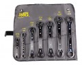 Klein Tools 68222 Ratcheting Box Wrench Set with pouch, 7 pieces-