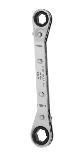 Klein Tools 68236 Reverse Ratcheting Box Wrench, 0.375 x 0.4375"-