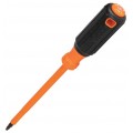 Klein Tools 6846INS Insulated Screwdriver, #2 square tip, 6&amp;quot; round shank-