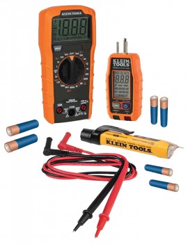 Klein Tools 69355 Premium Electrical Tool Set with Multimeter, Volt Tester, Outlet Tester-