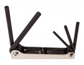 Klein Tools 70579 Folding Hex Key 5-Piece Set, 5", SAE-