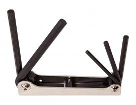 Klein Tools 70579 Folding Hex Key 5-Piece Set, 5", SAE-