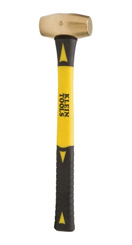 Klein Tools 819-03 Non-Sparking Hammer, 3 lbs, 15.75&quot;-