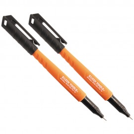 Klein Tools 861002 Skribes™ Ultra Fine Tip Permanent Markers, Black, 2-Pack-