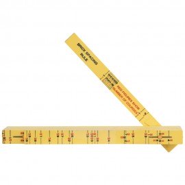 Klein Tools 91163B Fiberglass Folding Rule, Outside Reading, Brick Scale-