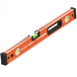 Klein Tools 93524MAG Magnetic Box Beam Level, 3 Vial, 24-Inch-