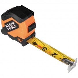 Klein Tools 9516 Tape Measure, 16-Foot Compact, Double-Hook-