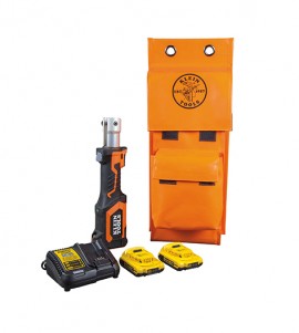 Klein Tools BAT207T13 Battery-Operated Cutter/Crimper, no heads, 2 Ah battery-