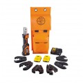 Klein Tools BAT20-7T14 Battery-Operated Cutter/Crimper Kit, 2 Ah battery-