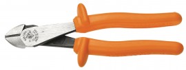 Klein Tools D2000-48-INS Heavy-Duty Insulated Diagonal Cutting Pliers with angled head, 8&amp;quot;-