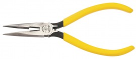 Klein Tools D203-6C Long Nose Pliers with spring, 6&amp;quot;-