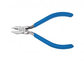 Klein Tools D230-4C Electronics Nickel Ribbon Diagonal Cutting Pliers, 4"-