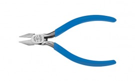 Klein Tools D244-5C Diagonal-Cutting Electronics Pliers with point nose, narrow jaw, 5"-