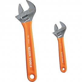 Klein Tools D5072 Extra-Capacity Adjustable Wrenches, 2-Piece-