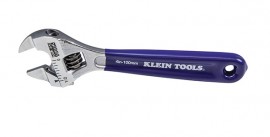 Klein Tools D86932 Slim Jaw Adjustable Wrench, 4"-