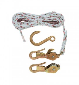Klein Tools H1802-30 Block and Tackle Set with 267/268 blocks and 258 anchor hook-