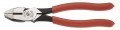 Klein Tools HD2000-9NE Heavy-Duty Lineman&#039;s Pliers, Thicker-Dipped Handle-