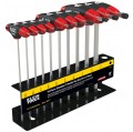 Klein Tools JTH610E T-Handle Set with stand, SAE, 6&amp;quot; blade, 10 pieces-