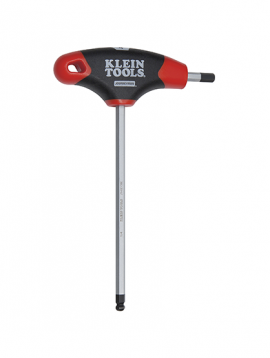 Klein Tools JTH6E10BE Journeyman Ball Hex Key with T-handle, 0.16&quot;, 6&quot; blade-