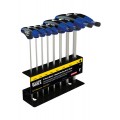 Klein Tools JTH98M Journeyman 8-Piece T-Handle Hex Key Set with stand, metric, 9&quot;-